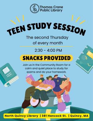 TEEN Study & Snack @ North Quincy image