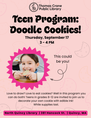 TEEN Doodle Cookies @ North Quincy image