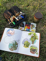 Picture from Slow River Studio sketch class.