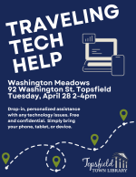 Flyer for Tech Help at Washington Meadows.