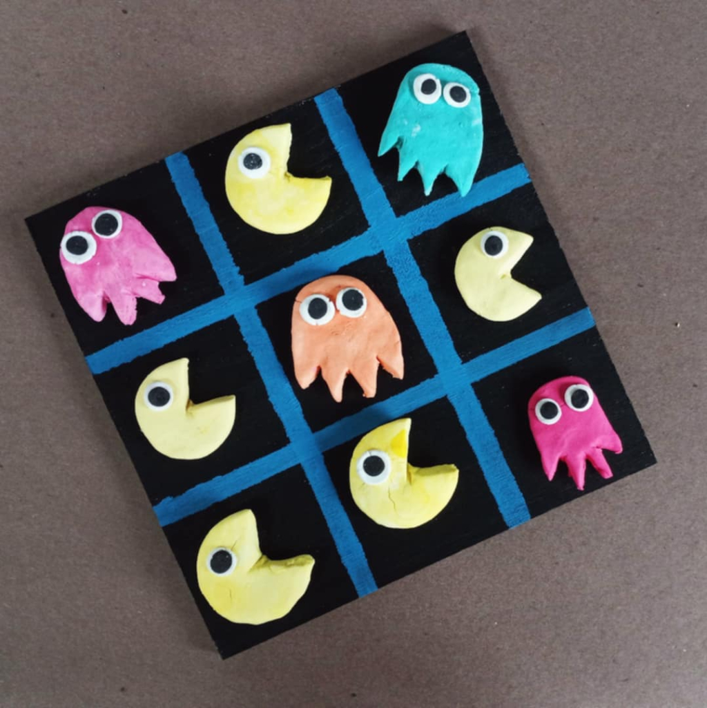 08/19/2025 | Pac-man Tic-Tac-Toe Board Art Project with Julie ...