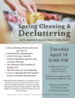 poster explaining spring cleaning program