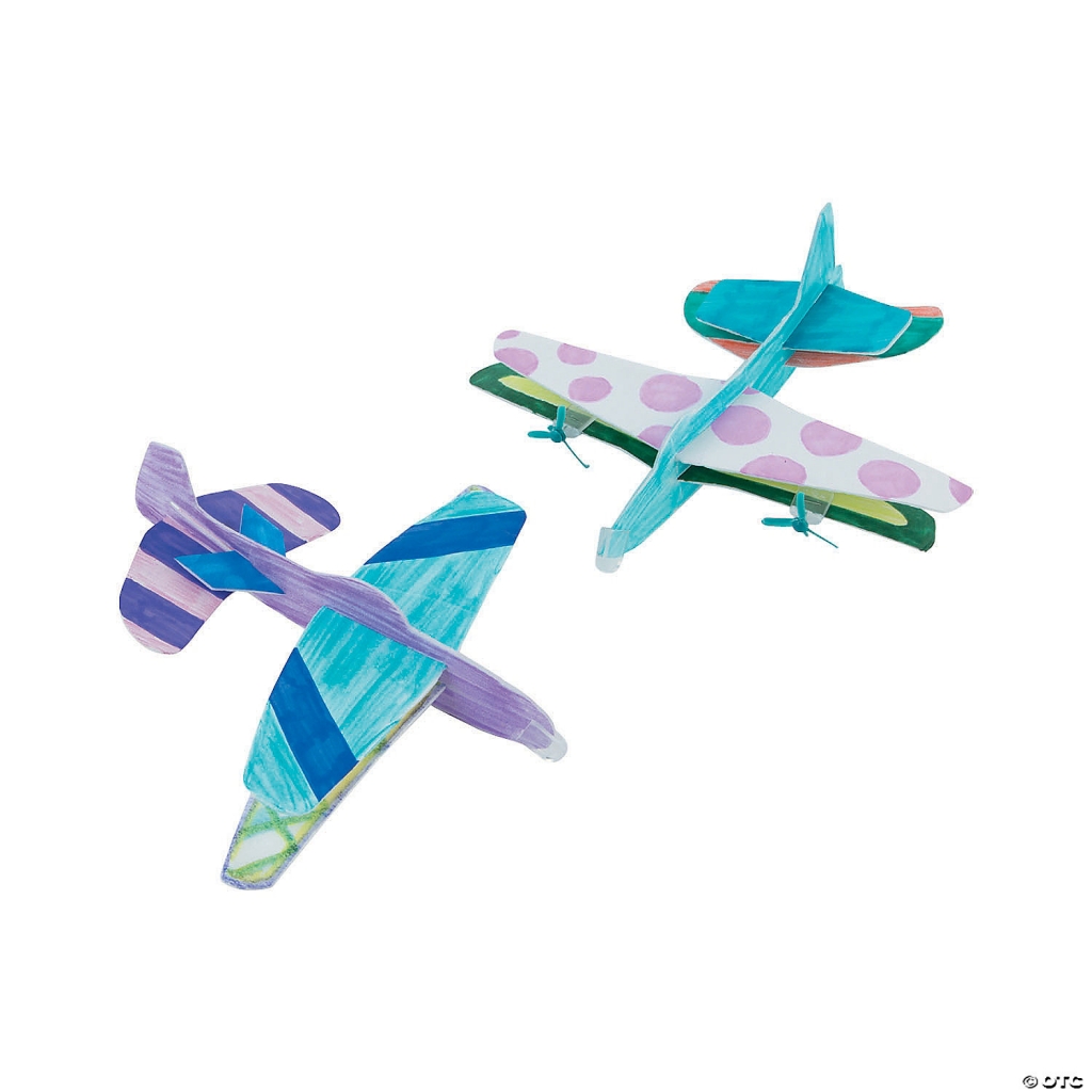 03/26/2021 Kids Take and Make Craft DIY Plane and Glider Kit Tye