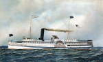 The paddle steamer Larchmont