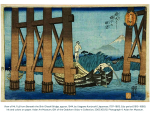 View of Mt. Fuji from Beneath the Shin Ohashi Bridge, approx. 1844, by Utagawa Kuniyoshi (Japanese, 