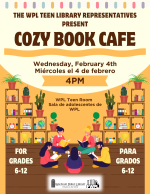 Book cafe flyer