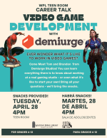 flyer has same info as calendar post