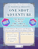 Flyer w/ same info as calendar post