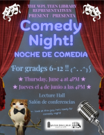 June Comedy Night flyer