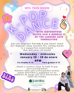 Kpop Dance Class flyer -- same info as calendar post