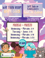 list of march anime events