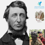 Thoreau, speaker portrait and logos