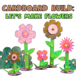 cardboard flowers
