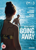 DVD cover showing the back of a woman in a bikini looking at a man in a swimsuit standing in the oce