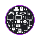 graphics of old technology.