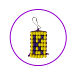 keychain made from pony beads