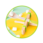 mini catapults launching mini marshmallows