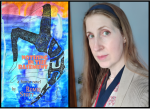 Romie Stott and book cover for Nothing In the Basement