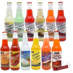 Bottles of wacky soda flavors