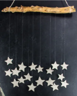 Wall hanging made of clay stars