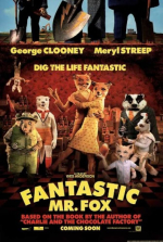 two animated foxes wearing clothes and standing on two legs