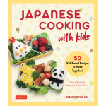 Cover of Japanese Cooking for Kids featuring colorful bento lunches.