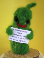 Adult Maker Space Craft Classes: Wool Felted Emotional Support Pickle