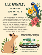 Wildlife Encounters Flyer 2026