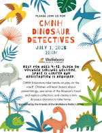 Dinosaur Detectives Flyer 2026