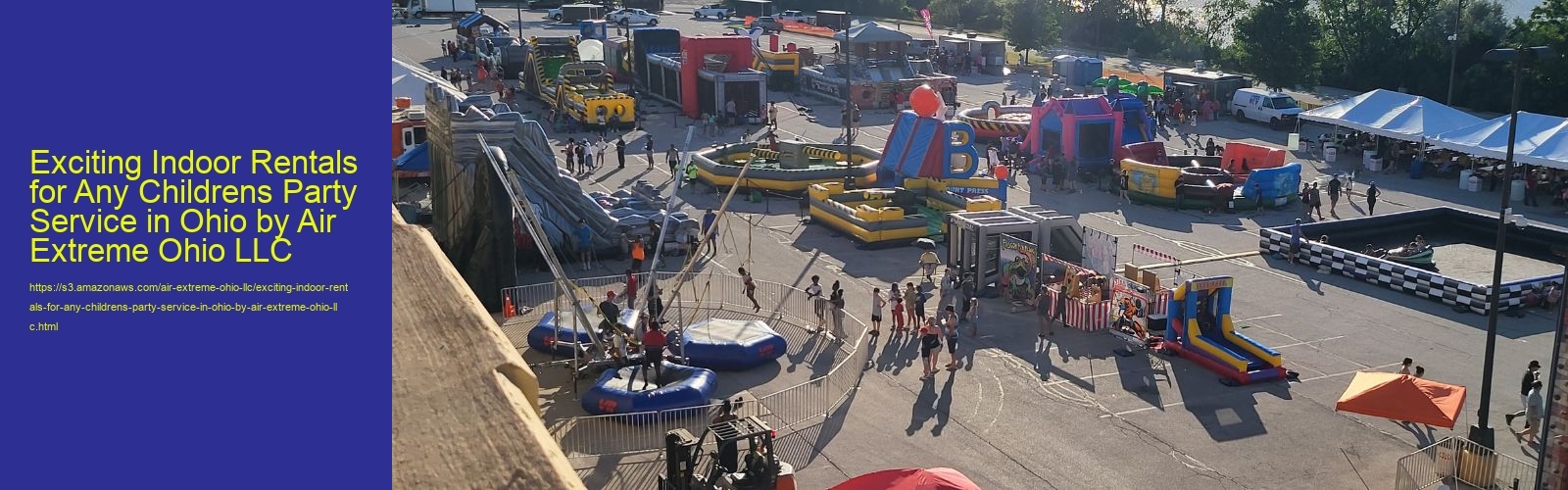 Exciting Indoor Rentals for Any Childrens Party Service in Ohio by Air Extreme Ohio LLC