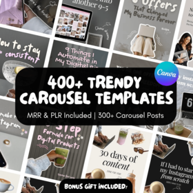 Ultimate +400 Faceless Instagram Carousel Template