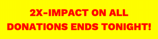 2X-IMPACT ON ALL DONATIONS ENDS TONIGHT!