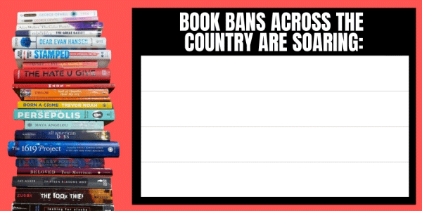Book bans across the country are SOARING!