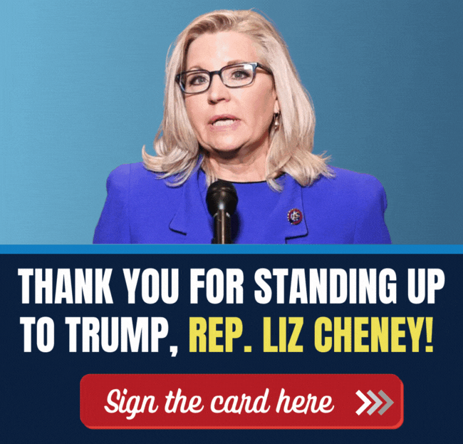 CARD: Thank you for standing up to Trump, Sign the card now