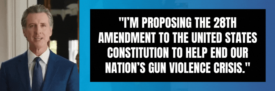 Gavin Newsom: I'm proposing the 28th Amendment to the United States Constitution to help end our nation's gun violence crisis.