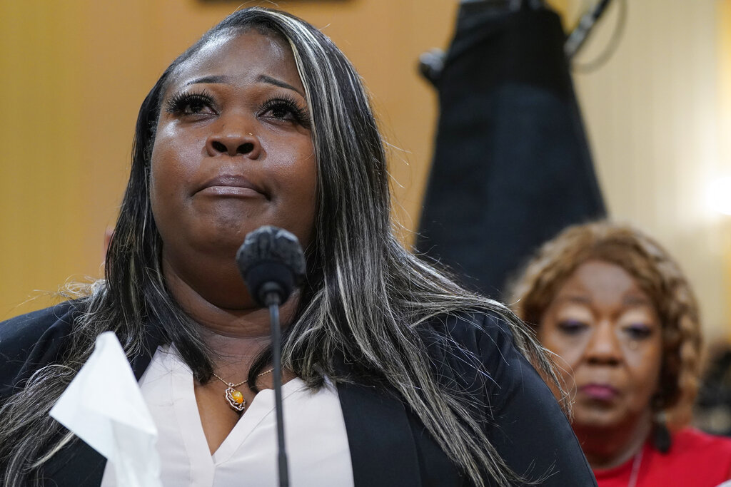 Shaye Moss testifying at Jan 6th Hearing