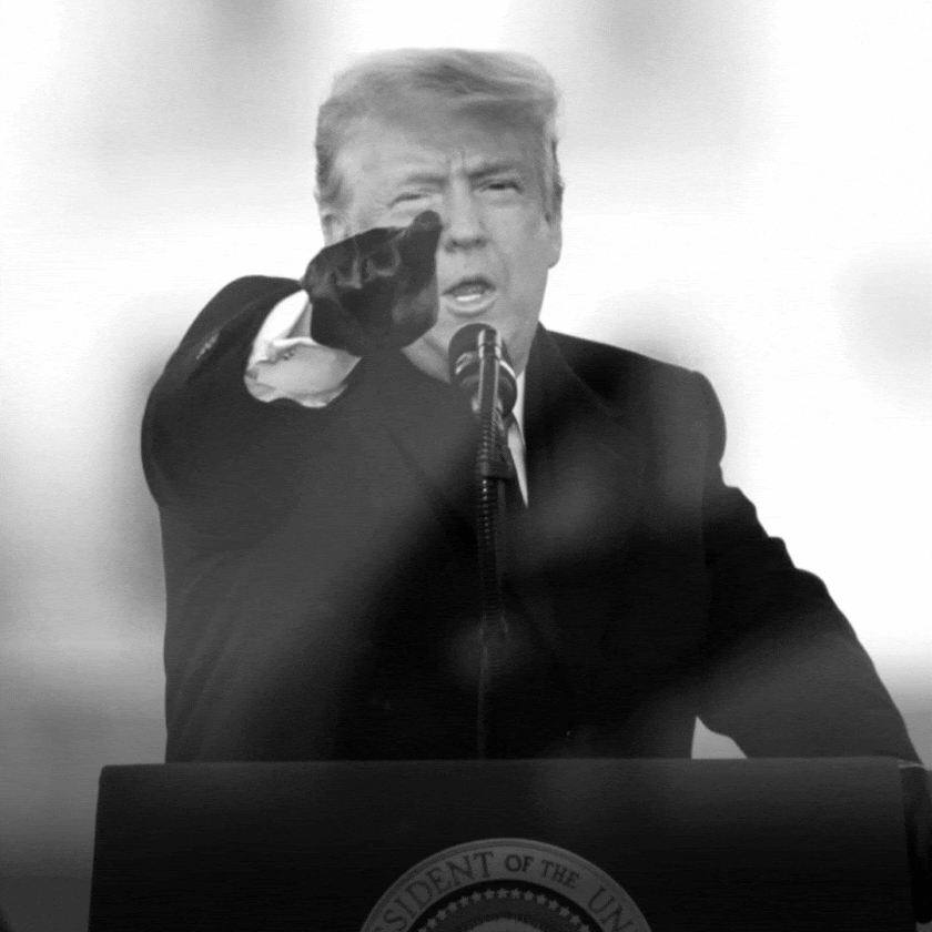 Donald Trump, Josh Hawley, Marjorie Taylor Greene, Ted Cruz, Lauren Boebert, and Jim Jordan.