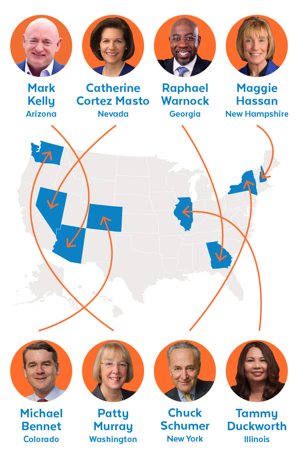 These 8 Democrats need YOUR help to win re-election!