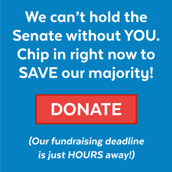 We can't hold the Senate without YOU! DONATE