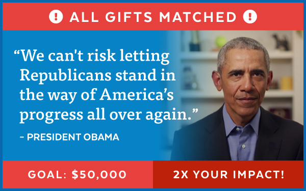 Obama: 'We can't risk letting Republicans stand in the way of America's progress'