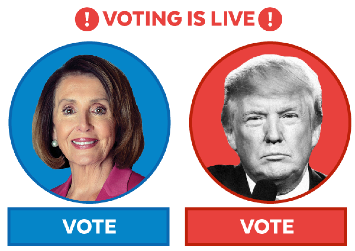 Vote for Pelosi or Trump