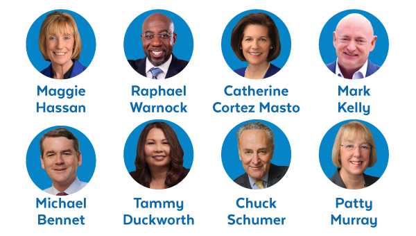 Eight Democratic senators