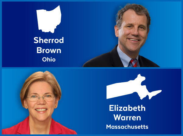 Sherrod Brown (D-OH), Elizabeth Warren (D-MA)