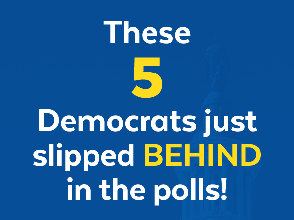These 5 Democrats just slipped behind in the polls!