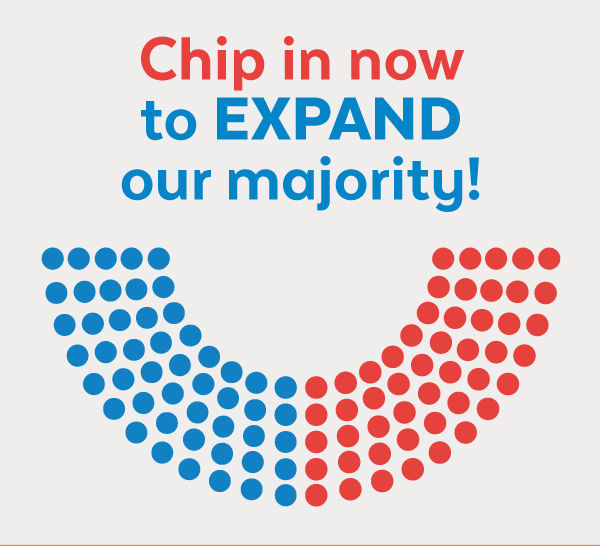 Chip in now to EXPAND our majority!