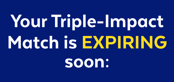 Your Triple-Impact Match is EXPIRING soon: