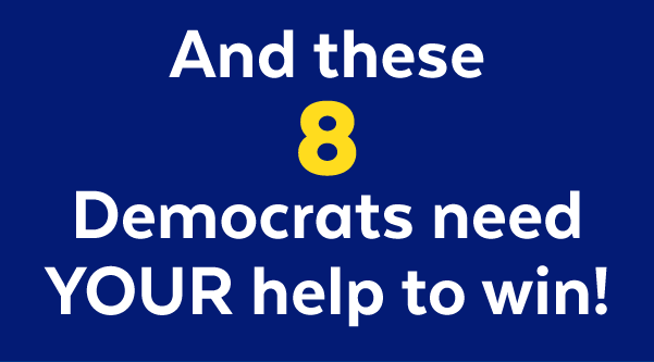 These 8 Democrats need YOUR help to win re-election!