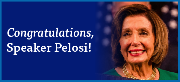 Congratulations, Speaker Pelosi!