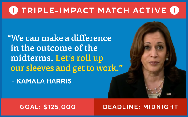 'We can make a difference in the outcome of the midterms. Let’s roll up our sleeves and get to work.' – Vice President Harris