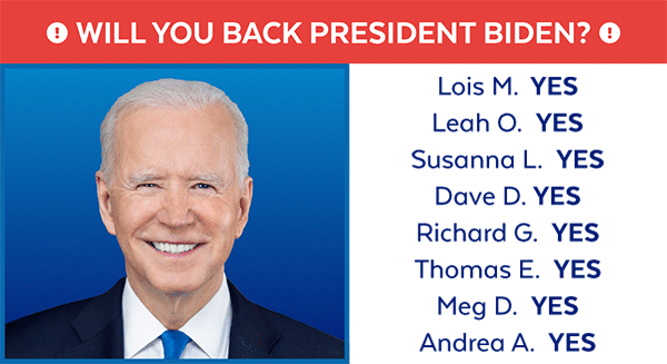 Will you vote for President Biden?